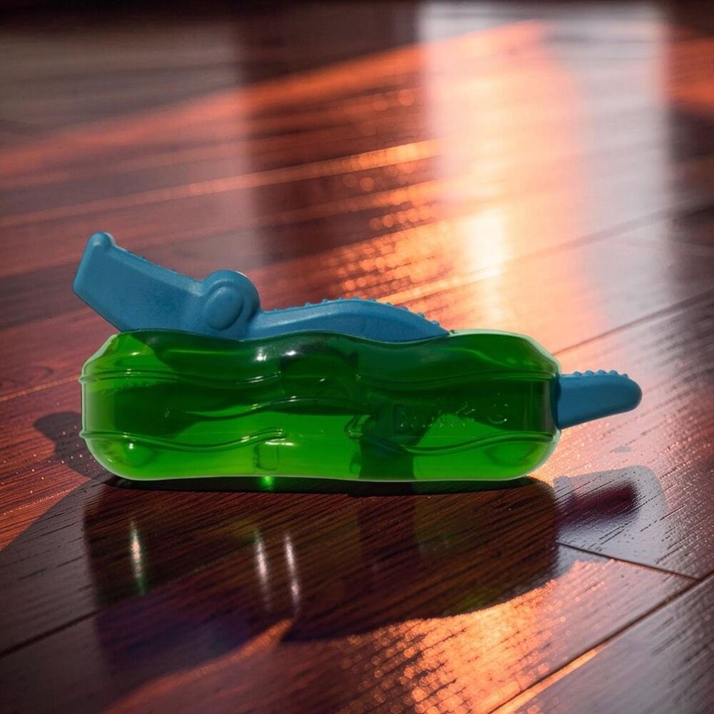 NEW BARK Super Chewer "Crocness Monster”  Bacon Flavored Paw Grip Dog Toy